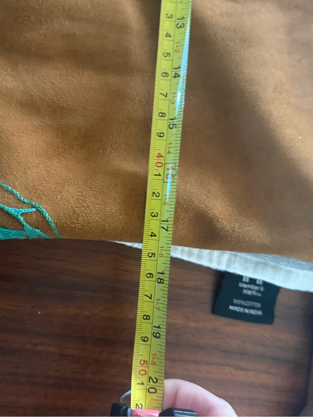 Vintage Suede Embroidered Western Jacket - Brown with Turquoise Accents - Picture 10 of 11
